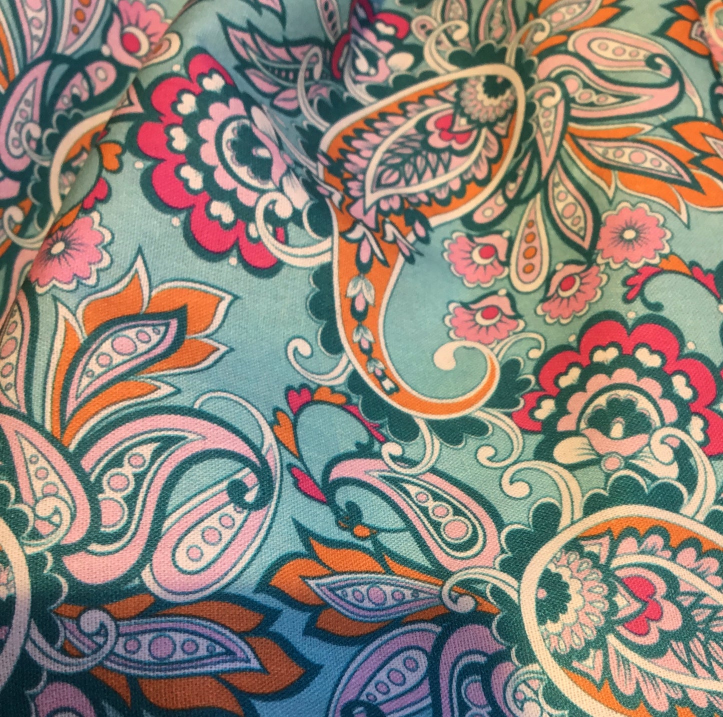 Soft, Paisley and Beautiful Cotton Poplin