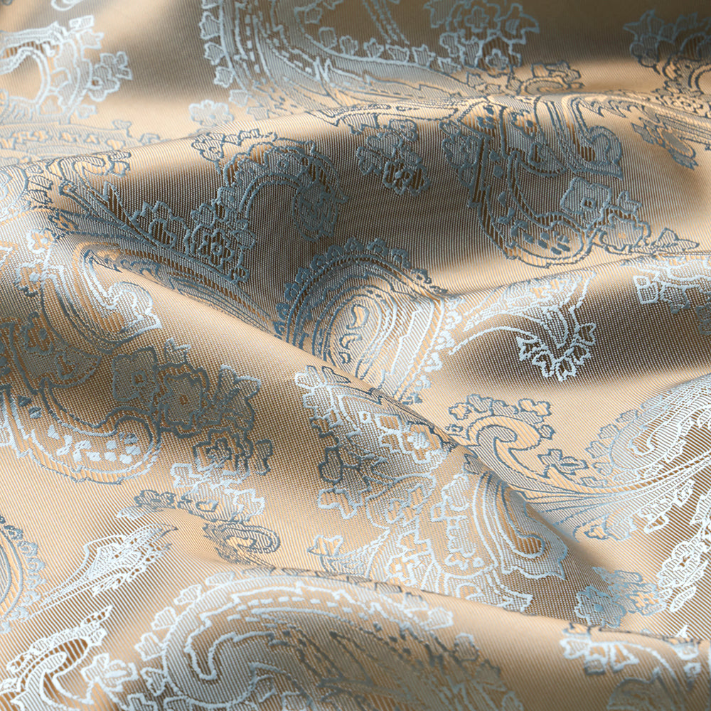 Viscose/Acetat Jacquard Paisley Bicolor