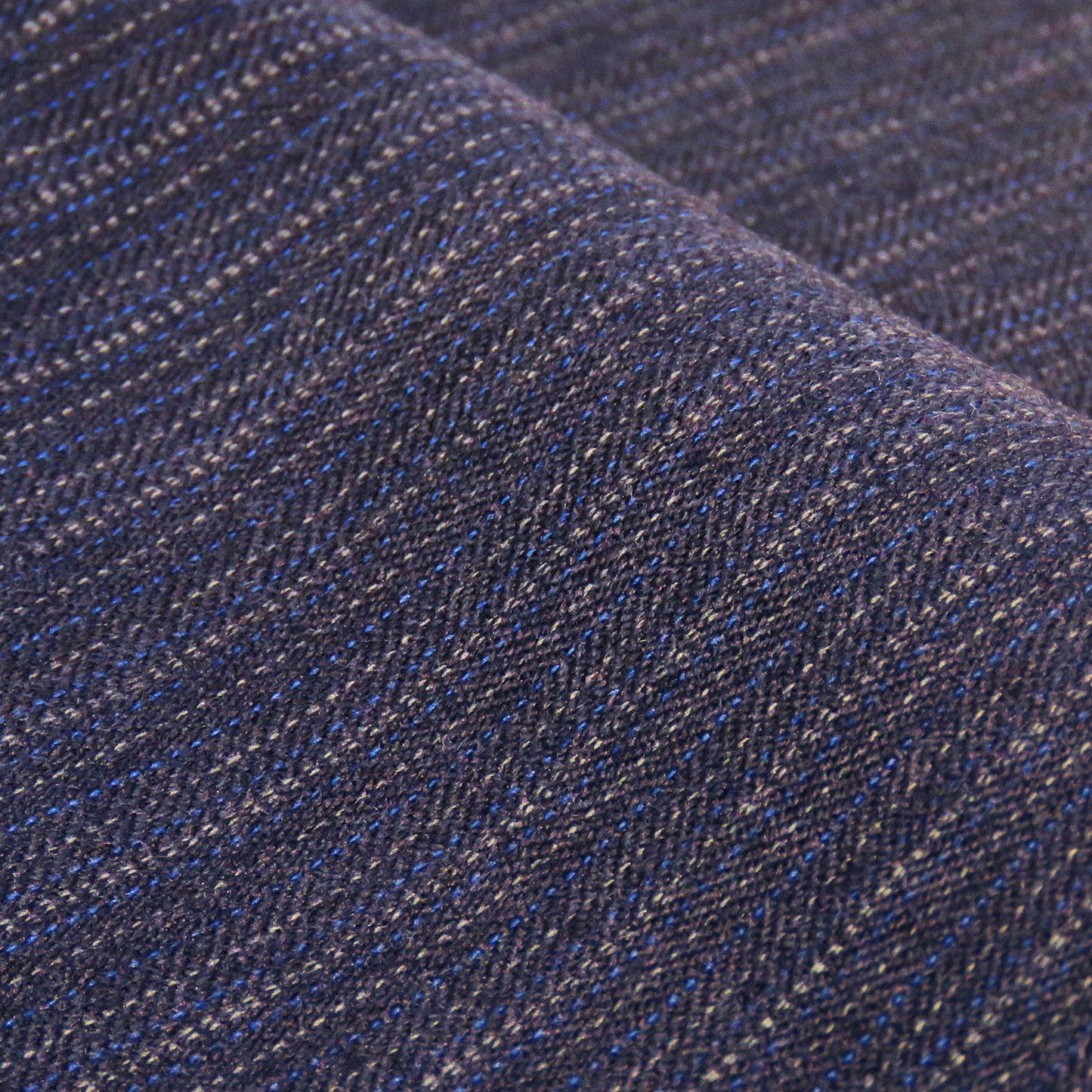 Pinstriped Vintage Suiting Wool in Blue Shades