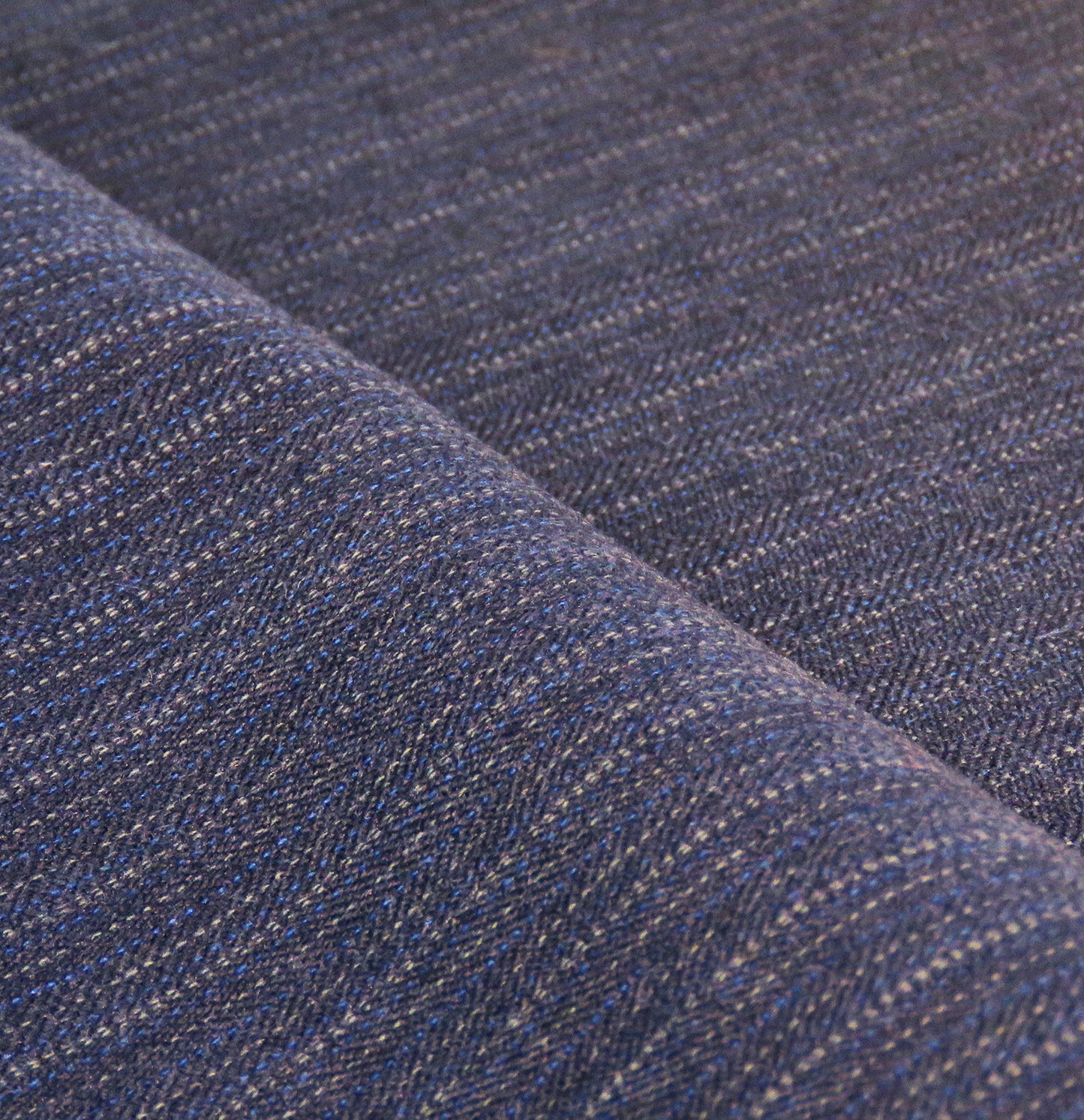 Pinstriped Vintage Suiting Wool in Blue Shades