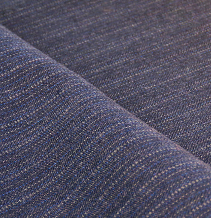 Pinstriped Vintage Suiting Wool in Blue Shades