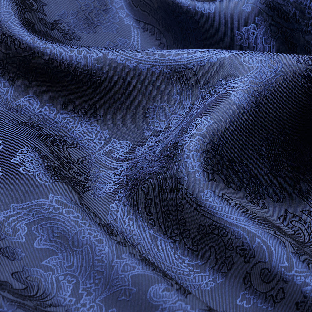 Viscose/Acetate Jacquard Paisley Bicolor