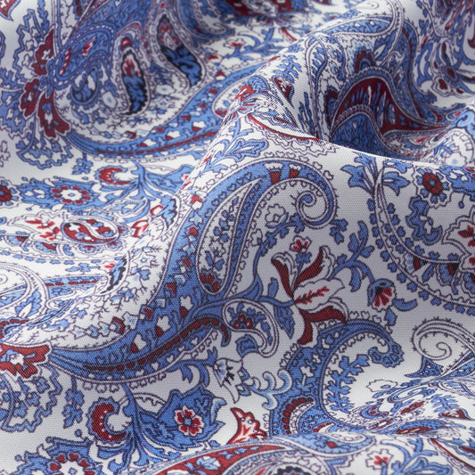 Viscosefoer, Taft Print Paisley Multicolour