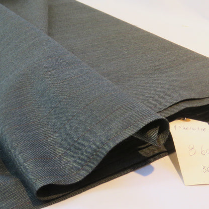 Vintage grey-blue Suit wool with Red/Orange Stripe