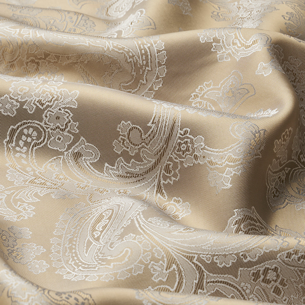 Viscose/Acetate Jacquard Paisley Bicolor