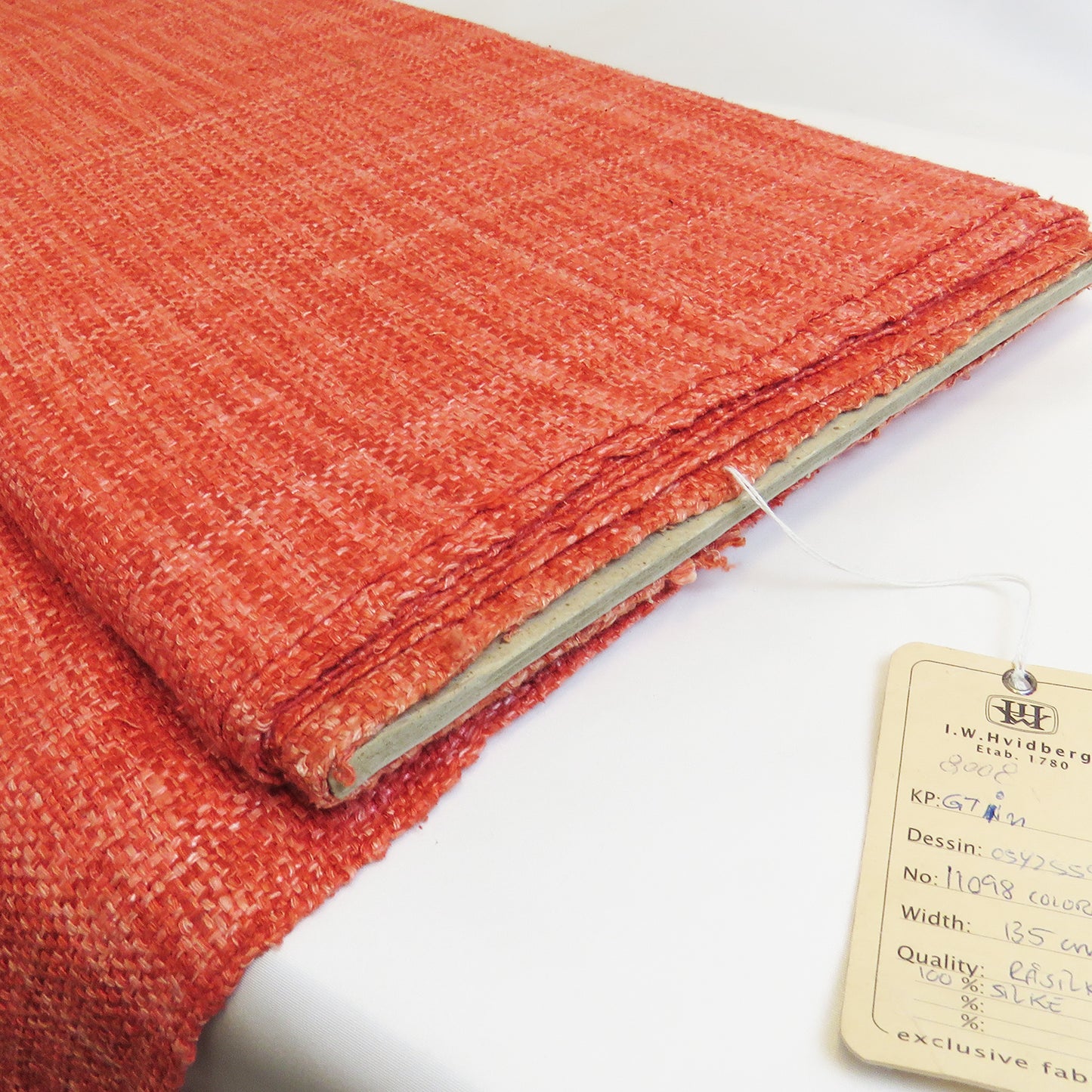 Vintage Raw Silk in Orange Colors