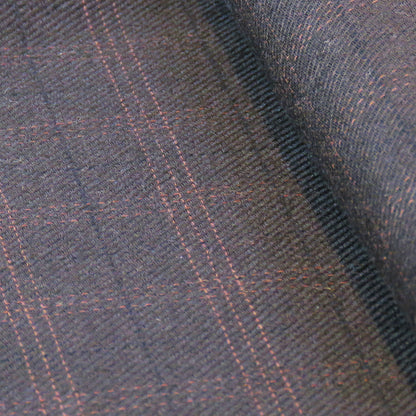 Light Wool with Orange and Black Checks